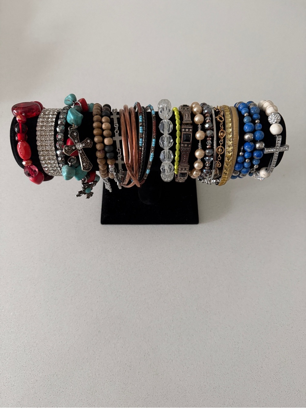 Mixed Bead and Charm Bracelet Set - Multicolor Women Jewelry
